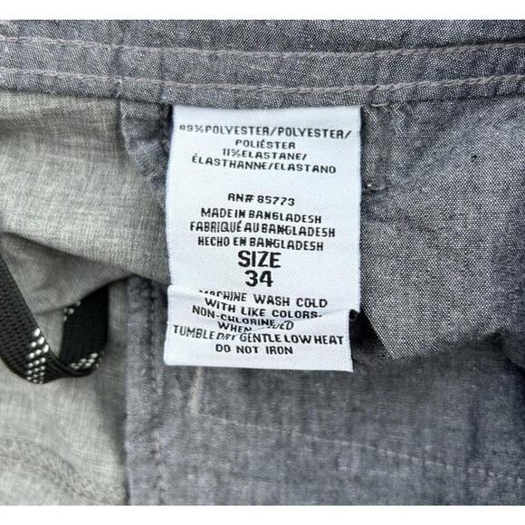 O’Neill Men’s Hybrid Performance Athletic Chino Shorts Gray 34” Waist 9” Inseam - Picture 5 of 6